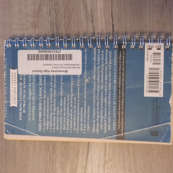 Secret Journal "Les Miserables" 📚 Handmade Journal from an old book - Picture 6 of 7